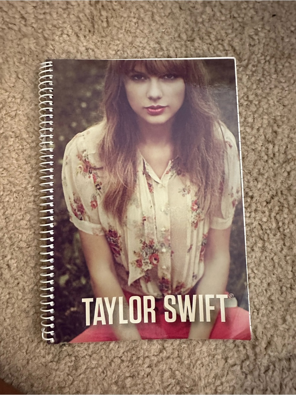 Taylor Swift 2012 Red Era Notebook